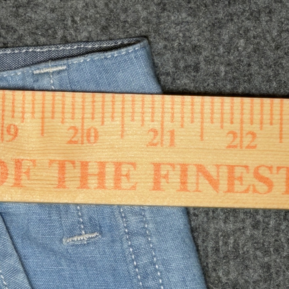 Polo Ralph Lauren Mens 42T Western Embroidered Chambray Shorts Blue Flag Skull - Picture 6 of 11